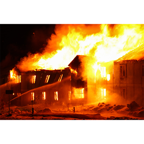 Building burning image