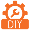 DIY icon representing destroyed drive from failed do-it-yourself recovery
