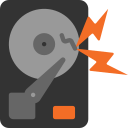 Icon representing failed hard drives in RAID arrays