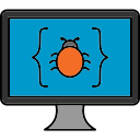 Icon showing broken file system for logical RAID failure