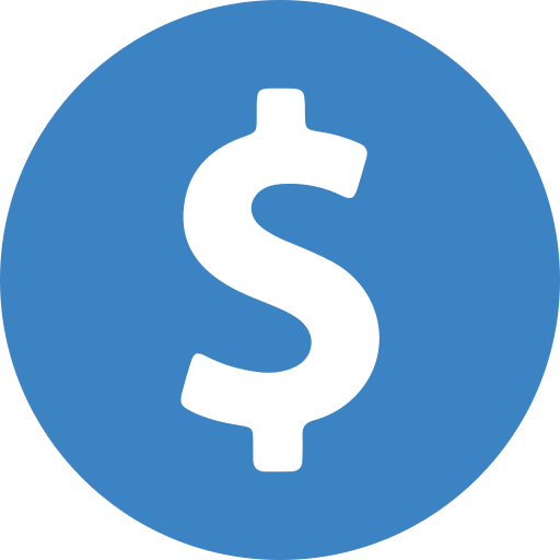 Dollar sign icon representing recovery of financial documents from failed RAID arrays
