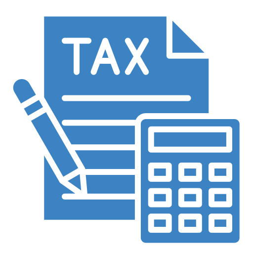 Tax folder icon representing recovery of financial files from RAID arrays