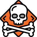 Warning triangle icon for DIY hard drive recovery risks